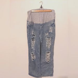 Maternity over belly straight leg jeans